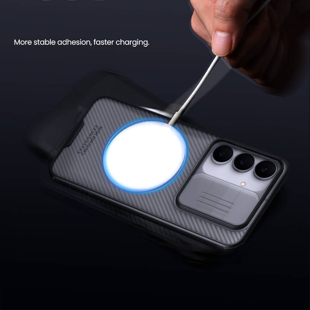 Чехол-крышка NILLKIN для Samsung Galaxy S25 FE (S25 Fan Edition) (серия CamShield Pro Magnetic case Clear version)